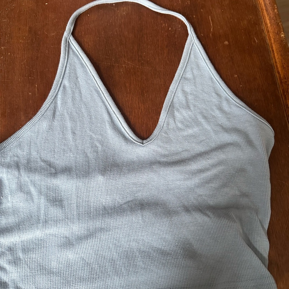 Light Blue Halter Top